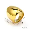Anillo para mujer de acero inoxidable con baño de oro de 18 quilates, exagerado, de moda INS, simple, nicho, lujo ligero, alta calidad, joyería de mano, venta al por mayor