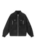 Chaqueta de Piel Sintética para Hombre Tangkez, Nueva Otoño Vintage Tendencia Marca Cuello Alto Versátil Casual Chaqueta Cardigan Abrigo