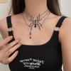 Subcultura Estilo Gótico Escuro Colar de Aranha Moda Nicho Estiloso Exagerado Colar Sexy Indústria Pesada Acessórios de Colar