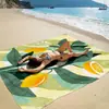 Esterilla de playa transfronteriza, secado rápido, resistente al agua, esterilla a prueba de humedad, esterilla de picnic para exteriores, manta de camping
