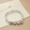 Pulseira de cristal opala nova pulseira de cristal rosa pingente de planeta presente para meninas amigas namorados Acessórios Atacado