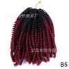 Venda Quente na Amazon Primavera Torção Cabelo Cachear Parafuso Rolo Trança Africana Pequena Mola Crochê Fibra Química Cabelo