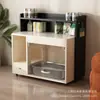 Gabinete Móvel para Caixa de Areia Banheiro para Pets Semi-Fechado à Prova de Odores Caixa de Areia que Não Espalha Areia Gabinete de Armazenamento Integrado Casa para Gatos Banheiro para Gatos
