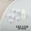 Accesorios para Uñas con Moño de Cinta Afelpada Rosa y Blanco Corbata de Moño Roja Oso de Peluche Decoraciones para Uñas Venta al por Mayor