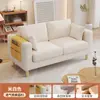 Sofá de Tela para Apartamentos de Alquiler, Sala de Estar Pequeña, Dormitorio, Sofá Doble Estilo Nuevo, Sofá Individual Moderno Simple de Moda