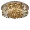Lámpara de techo de sala de estar lujosa y de alta gama, lámpara de techo de cristal para pasillo, colección de candelabros simples y elegantes para dormitorio principal, hierro