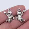 22X14Mm 1.3g Plata Antigua Joyería al por Mayor Hecho a Mano DIY Colgante Pequeño Colgante de Astronauta
