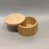 Los Suministros de Cocina Más Vendidos de Amazon Salero de Bambú Caja de Condimentos Almacenamiento con Tapa y Cuchara Moda Simple Punto al Por Mayor