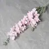 Delphinium Artificial de 2 Ramas con Acabado Afelpado, Delphinium Grande, Jacinto, Decoración para el Hogar, Accesorios para Fotografía de Bodas, Flores Artificiales al por Mayor