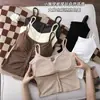 Camisola de Botones sin Espalda para Primavera/Verano con Dobladillo con Abertura, Cintura Moldeadora, con Copas en el Pecho, Capa Base, Top sin Espalda