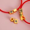 Accesorios antiguos de oro francés DIY Serie Mahjong Rojo rico Pulsera collar colgante moda sureña al por mayor