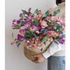 Rosas de Navidad Artificiales, Flores Falsas, Tela de Seda, Decoraciones para Sala de Estar en Casa, Arreglos Florales Decorativos, Mobiliario Suave para Bodas, Ramilletes Florales