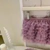 Conjunto de Verão para Meninas 2025 Novo Estilo Top Colete para Bebê Menina Saia de Bolo Fofa Saia Tutu Conjunto Elegante de Duas Peças