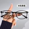 Nuevo marco de gafas tr90 mariposa color degradado retro ojo de gato marco pequeño para mujer pata de media bisagra con marco para miopía gafas