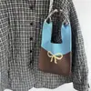 Bolsa de Tricô Outono e Inverno Nova Bolsa de Mão Bolsa Transversal Bolsa Colete Bolsa de Mão de Nicho Bolsa de Presente de Mão Bolsa de Tricô
