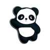 Serie de Osos Panda de Dibujos Animados Personalizada Versátil Se Puede DIY Combinar con Zapatos Crocs Hebilla de Zapato de Flor Fábrica de PVC Venta al por Mayor