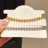 Pulseira de coração em zircônia banhada a ouro 18k real, pulseira versátil requintada de moda vintage, joia de luxo leve de alta qualidade para mulheres