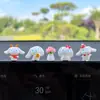 Adornos Decorativos para el Interior del Coche 2025 Nuevo Femenino Creativo Interesante Lindo Perro de Canela Muñeco Decoración de la Consola Central del Coche