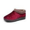 Processamento e Personalização de Novos Sapatos de Pano Velhos de Pequim para o Inverno, Sapatos Antiderrapantes de Solado Macio para Mães, Sapatos Quentes para Mulheres, Veludo e Acolchoado, Casuais