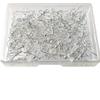 100 Piezas Ganchos para Aretes con Bola y Espiral Alambre para Oreja Chapado en Plata con Caja de Almacenamiento Transparente Kit para Hacer Manualidades