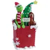Colgante de Árbol de Navidad Monstruo Verde de Pelo Cruzado Grinch Manualidades Acrílicas Grinch Colgante Decoración Navideña