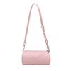 Bolsos de Moda y Suaves para Niñas, Belleza Gentil e Intelectual, Bolso de Hombro Cruzado, Bolso Cilíndrico de Color Macarrón Simple y Elegante