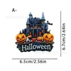 Pegatinas Magnéticas de Calabaza Maligna Fantasma de Halloween Decoración para el Hogar Cocina Fiesta Dibujos Animados Acrílicos Pegatinas para Refrigerador