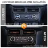 Adecuado para Ford 23 Maverick control central palanca de cambios salida de aire botón marco decorativo de fibra de carbono modificación