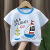 Nueva Camiseta de Algodón de Manga Corta para Niños Tops para Bebé para Niñas Verano Algodón Puro Manga Media Comercio Exterior Ropa para Niños al Por Mayor