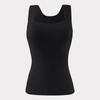 Camiseta Térmica Justa e Sem Costura para Mulheres com Bojos, Roupa Íntima e Roupa Externa Escovada Anti-Pilling para Outono e Inverno, que Embeleza a Pele