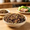 Verduras de ciruela seca, productos secos de especialidad, verduras de ciruela seca auténticas, ingredientes para cerdo estofado con verduras de ciruela y pasteles de sésamo, verduras de ciruela de granja secadas al sol