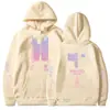 Bts Amazon Transfronteiriço Novo Tendência Europeia e Americana Grupo Jovem Moletom com Capuz Estampado de Lã para Homens e Mulheres Esportes