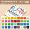 Marcador Acrílico Líquido de Doble Punta, Monocolor, con Punta Suave para Pintar, No Corriente, Cobertura Fuerte y Posibilidad de Capas
