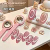 Imán Circular Tipo Mango para Herramienta de Arte de Uñas Ojo de Gato Hueco de 3 Segundos, Imán Potente para Absorber Agujeros Negros en Diseños Ojo de Gato