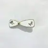 Pasador de Pelo con Lazo Brillante de Diamante Plateado de Lujo Ligero, Pinza Dulce y Fresca para Flequillo Lateral de Niña, Pinza de Pato de Aspecto Elevado