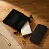 Bolsa grande de franela negra al por mayor de fábrica 15*20 cm bolsa para joyería bolsa de joyería de franela al por mayor en stock