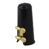 Accesorios para saxofón saxofón alto boquilla de flauta de baquelita abrazadera de metal sombrero tapa de boquilla de flauta de saxofón alto