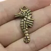 31X16Mm 3g Multicor Atacado Acessórios para Joias Liga DIY Animal Marinho Cavalo-Marinho Pingente