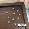 Accesorios para Uñas con Circonita Brillante, Moño, Corazón, Estrella Radiante, Flor de Cinco Pétalos, Productos Terminados Hechos a Mano, Decoraciones para Uñas con Pedrería Apilada