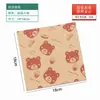Papel à prova de óleo descartável desenho animado papel à prova de óleo papel absorvente sanduíche assar grau alimentício pad especial para embalagem