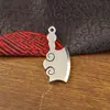 Nuevo llavero de cuchillo de cocina de acero inoxidable con cuerda trenzada a mano, colgante para llave de coche, adorno artesanal