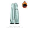 Pantalones de Esquí Nuevos y Modernos con Diseño de Cremallera, Resistentes al Agua, Forrados de Polar, Engrosados para Abrigo, Pantalones de Senderismo para Exteriores