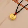 Collar de Cuerda Tejida con Colgante Xiaopangfu para Mujer Nuevo Estilo Chino Moda Diseño de Cuentas de Transferencia Temperamento Cadena de Suéter de Alta Calidad