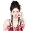 Novo Estilo Anel de Cabelo Trança Peça Única Trança Novo Estilo Chinês Trança Longa Trança Dupla Trança de Boxe Rabo de Cavalo Alto Acessórios de Cabelo Falso