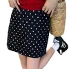 Saia Doce de Menina Quente Damasco de Bolinhas Saia Feminina 2024 Novo Verão Casual Mais Fácil de Combinar Saia Quadril Saia Curta Linha A