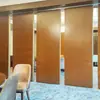 Partición móvil de estilo industrial con chapa de madera de alta gama para aislamiento acústico y reducción de ruido, paneles de pared divisoria para uso comercial en hoteles y restaurantes