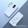 Cargador Portátil Ultra Delgado de 20,000 mAh con Pantalla Digital Vertical, Soporte, Incluye Correa y Cable Integrado, Capacidad de 10,000 mAh