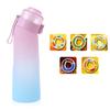 Copo de Água Perfumado com Anel de Sabor, Anel que Muda de Sabor, Copo de Sabor, Garrafa de Água Esportiva com Conjunto de 5 Anéis de Sabor, Chaleira de Água Espacial