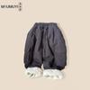 Ropa Infantil Estilo Coreano 2026 Otoño Nuevo Pantalones Cargo Elegantes con Múltiples Bolsillos para Niños Casual Algodón Puro Pantalones Largos a la Moda