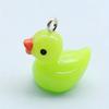Cross-border simples animal resina pequeno pato amarelo chaveiro pato pingente chaveiro sacola mochila acessórios pendentes